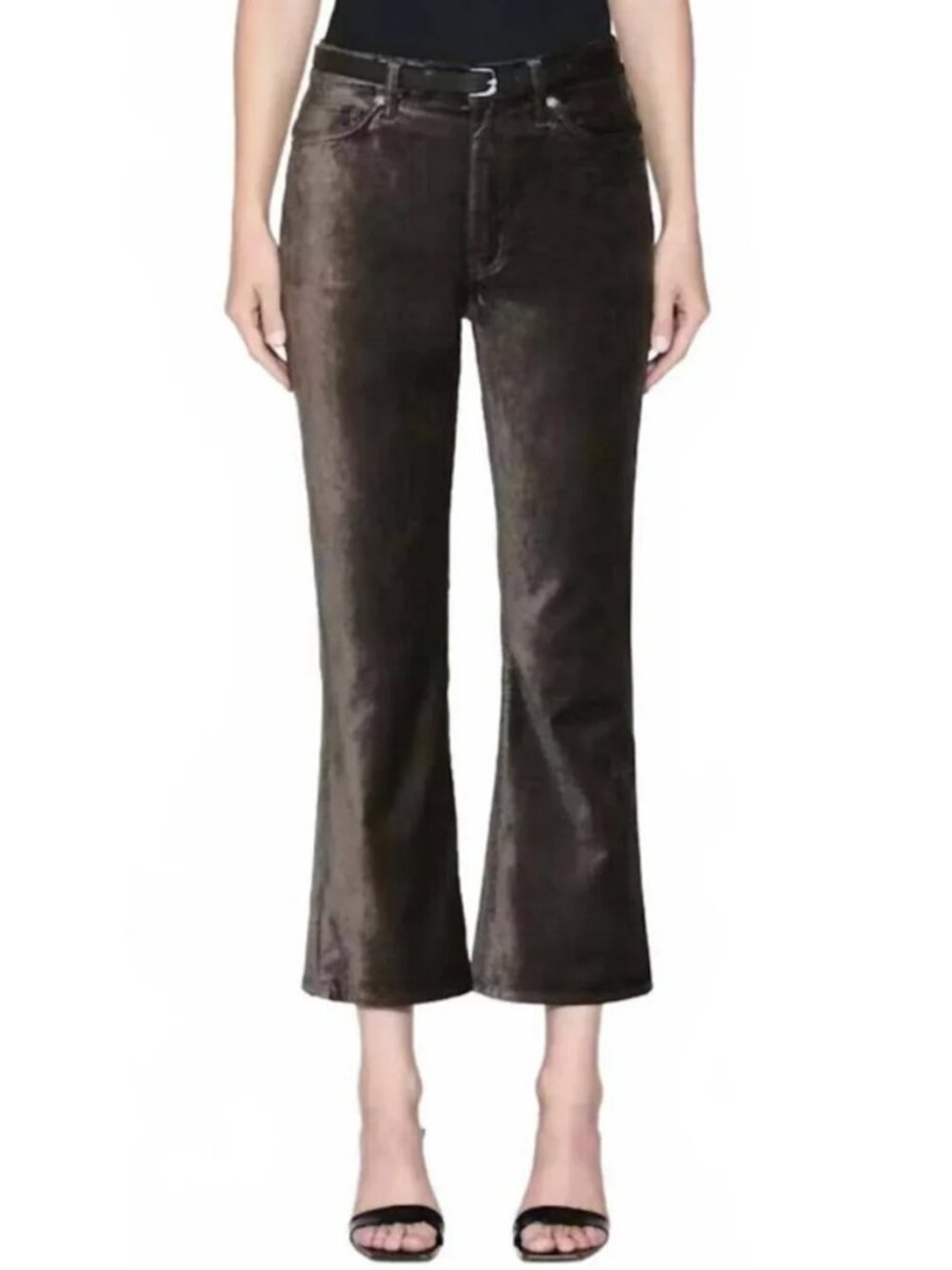 FRAME Le Crop Mini Boot Pants in Comet Velvet Women's Size 28 NEW